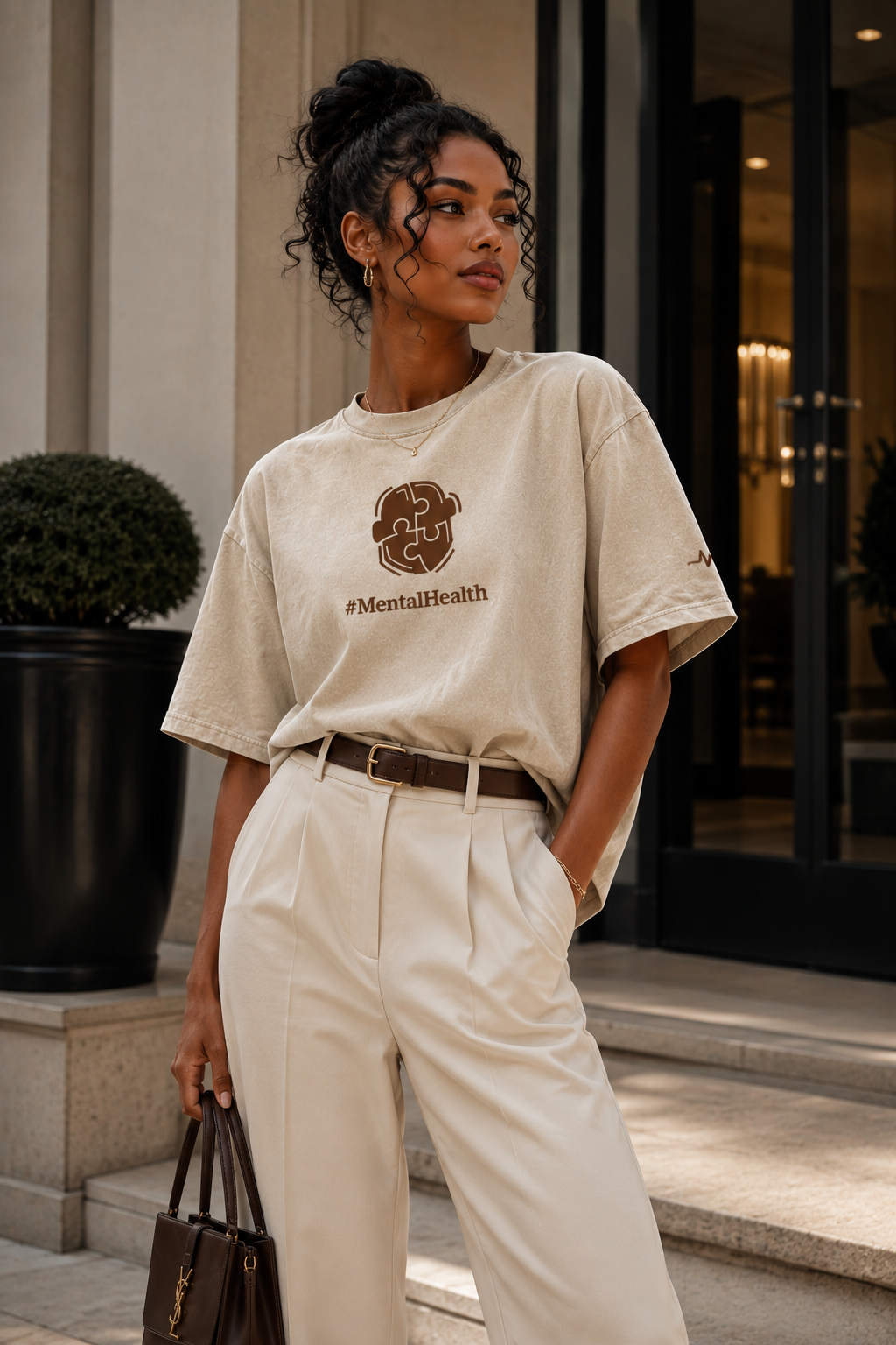 Unisex Snow Washed Oversized T-Shirt