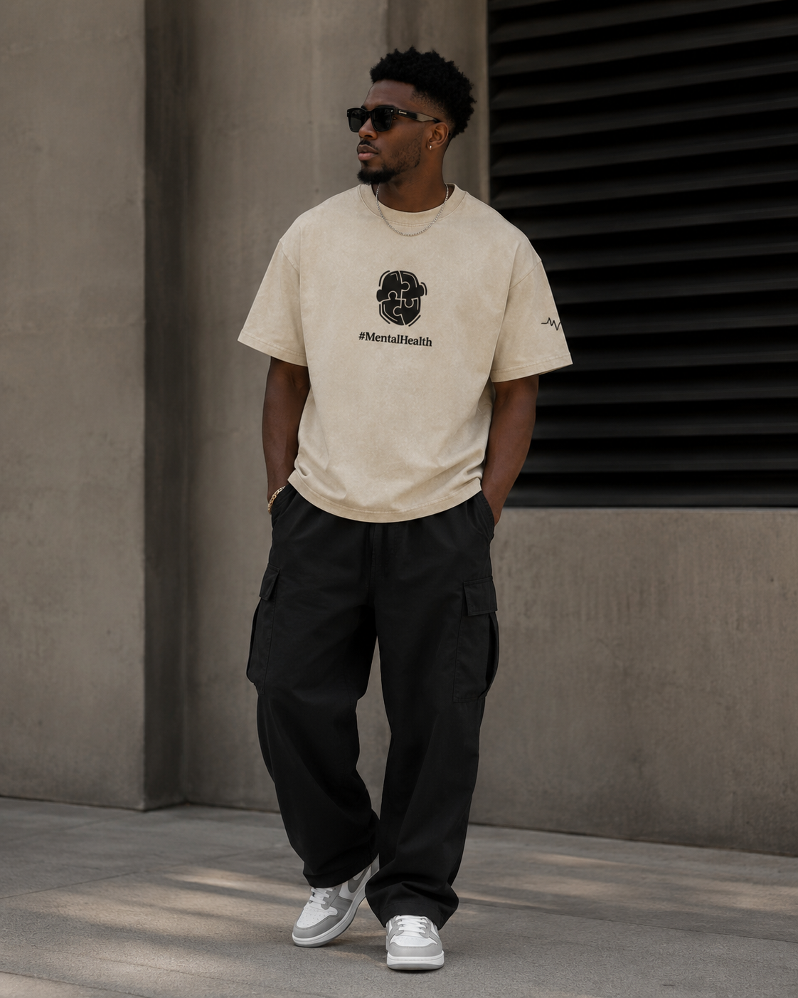 Unisex Snow Washed Oversized T-Shirt